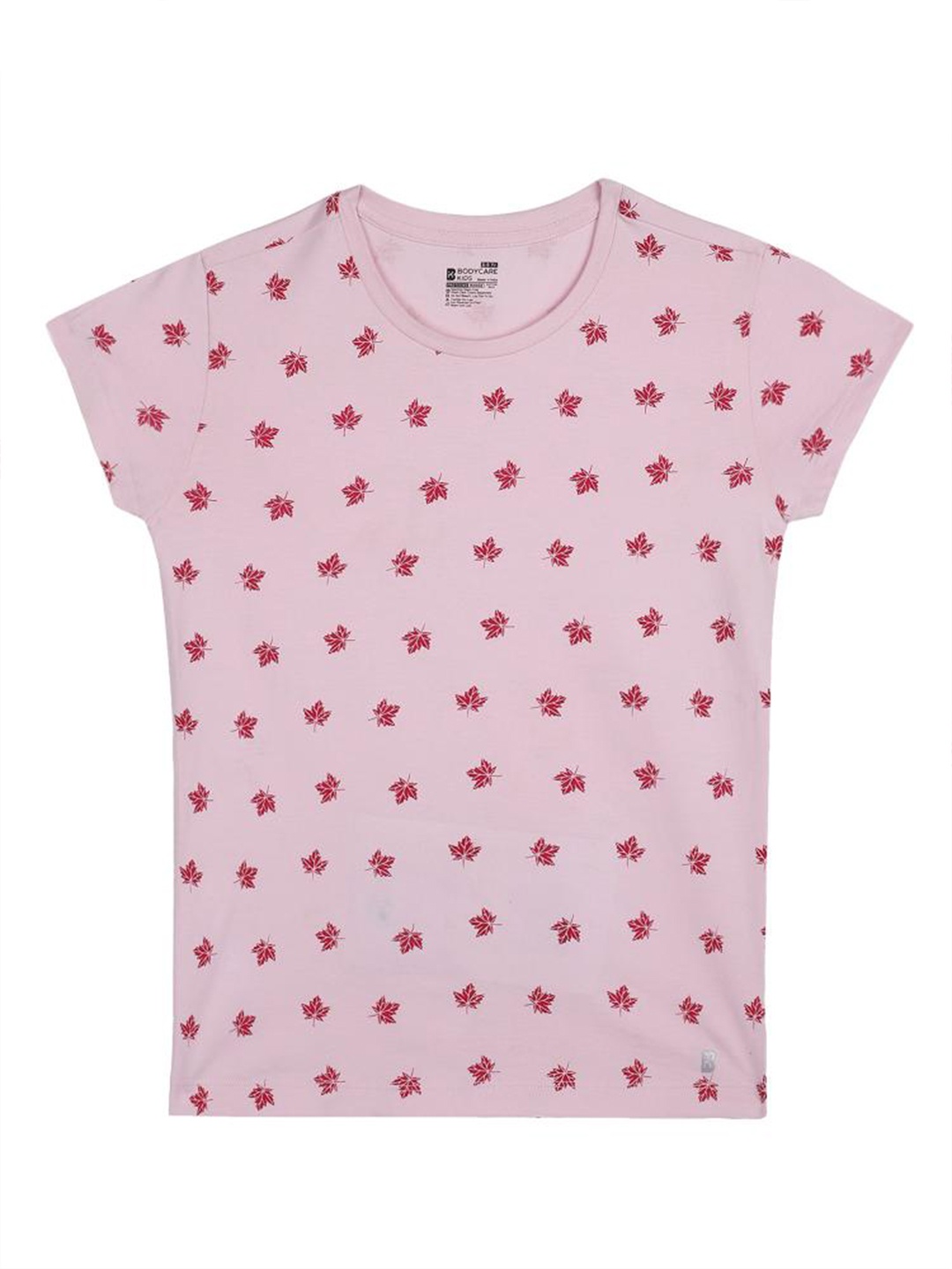 

Bodycare Kids Girls Conversational Printed Antiviral Anti Bacterial Cotton T-shirt, Pink