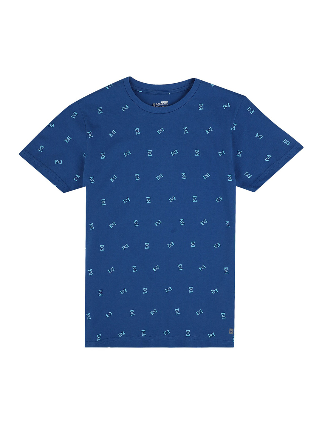 

Bodycare Kids Girls Conversational Printed Antiviral Anti Bacterial Cotton T-shirt, Blue