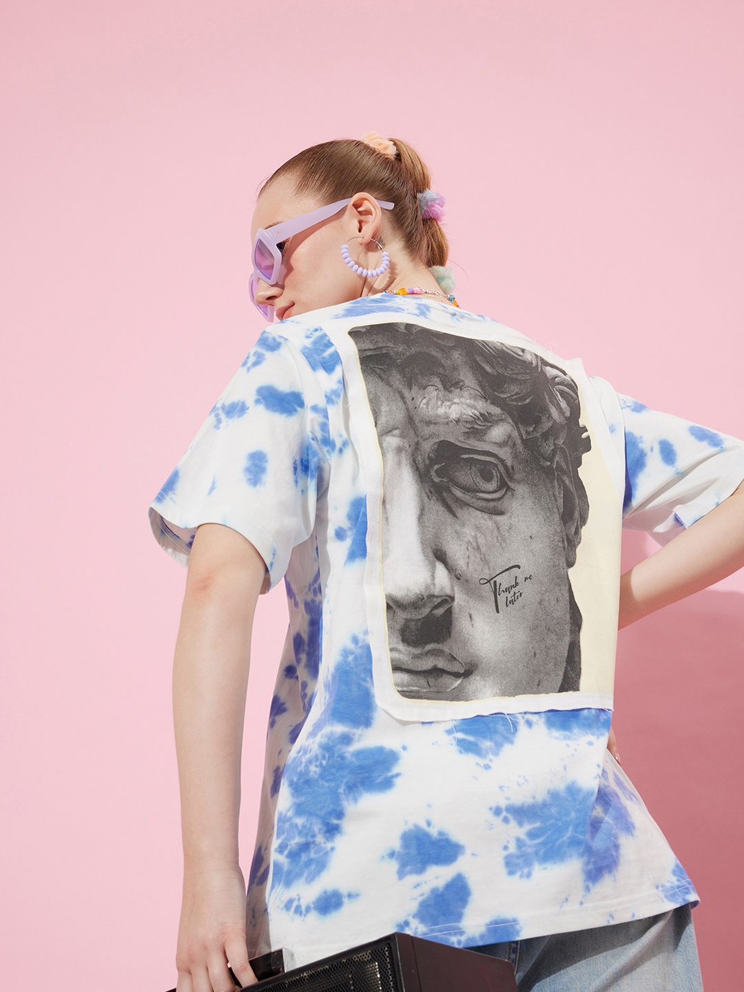 

DILLINGER Women Tie & Dye Graphic Print Oversize T-shirt, Multi