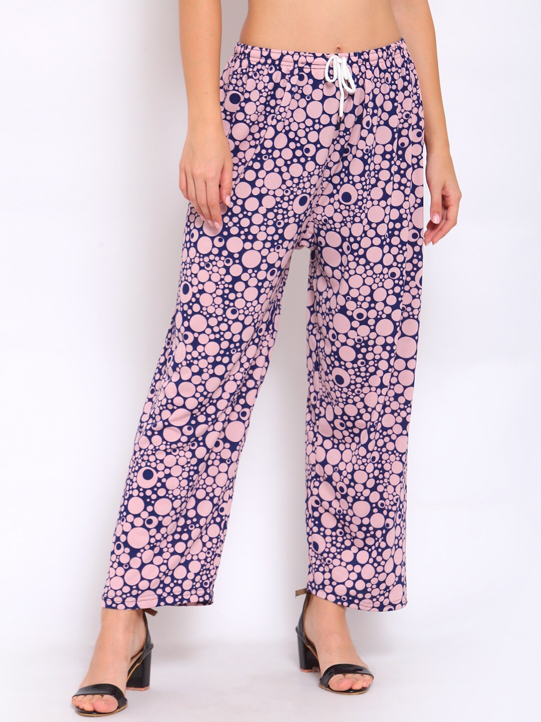 

KLOTTHE Women Abstract Printed Palazzo, Pink