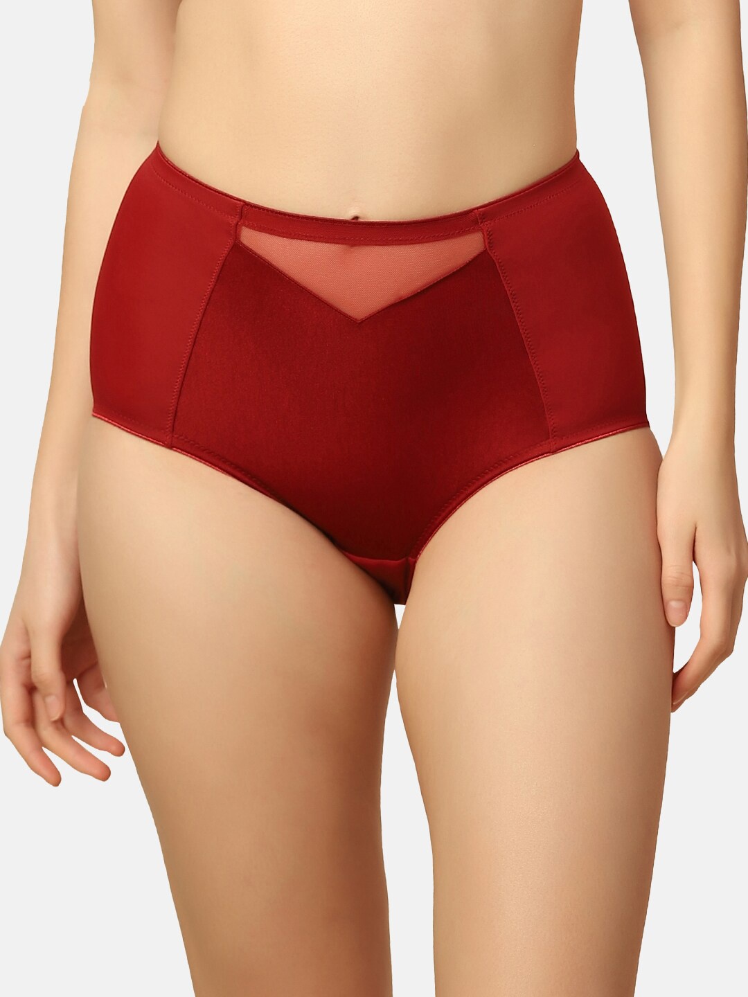 

Triumph Women Mid-Rise Anti-Odour Hipster Briefs, Red