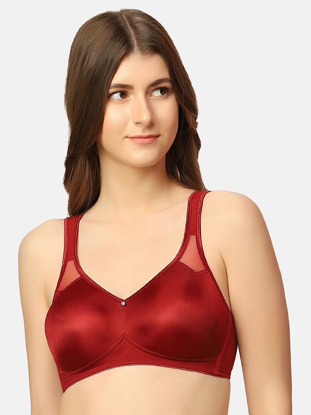 

Triumph Non Padded All Day Comfort Super Support Bra, Maroon