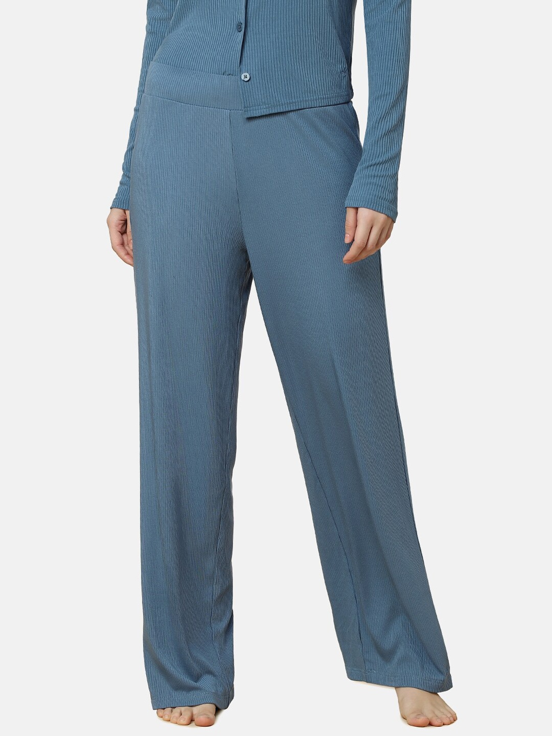 

Triumph Women Natural Spotlight Ribbed Lounge Pants, Teal