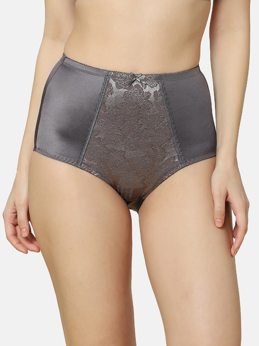

Triumph Women High-Rise Anti-Odour Lace Hipster Briefs, Grey