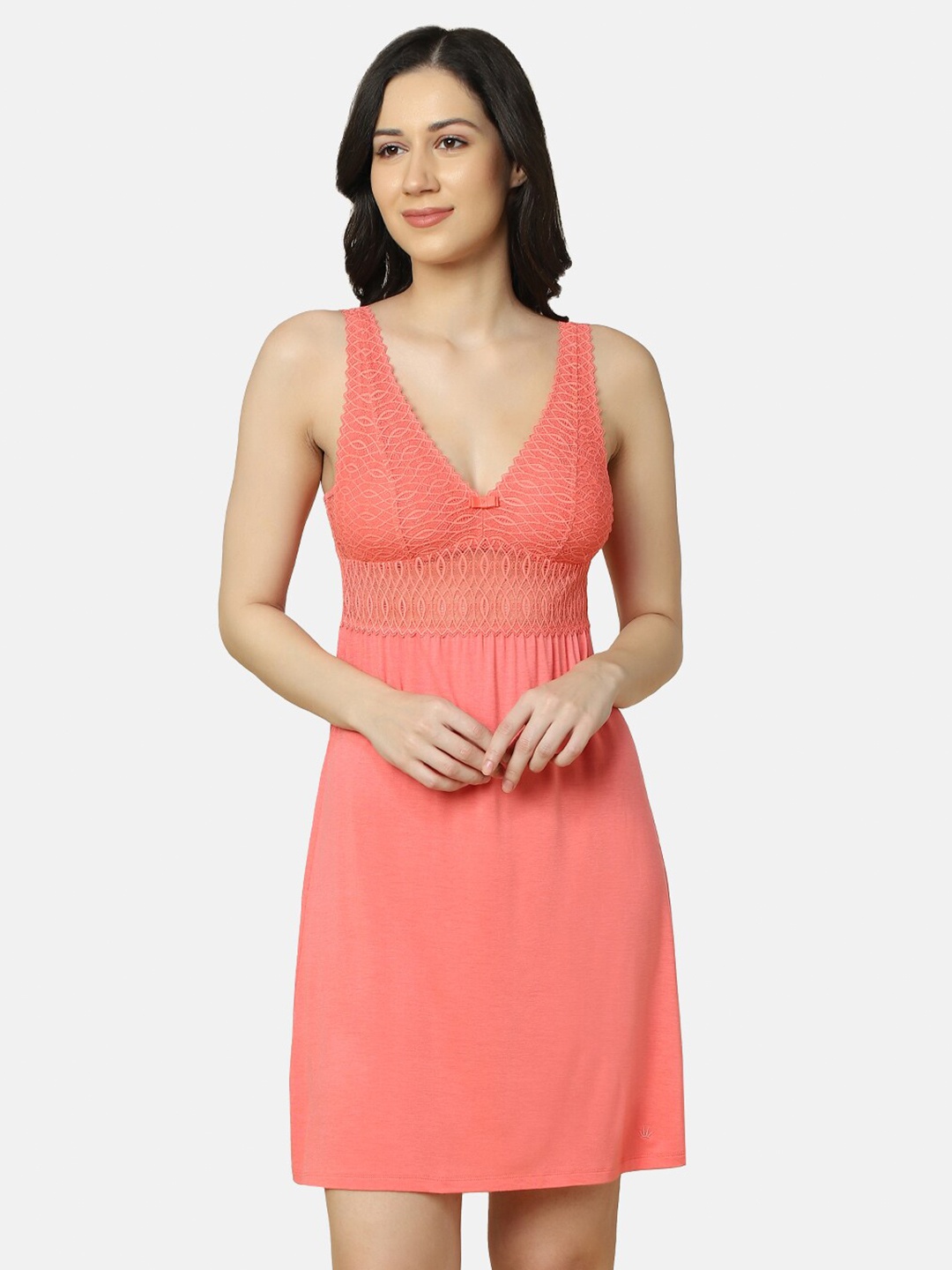 

Triumph V-Neck Sleeveless Nightdress, Coral