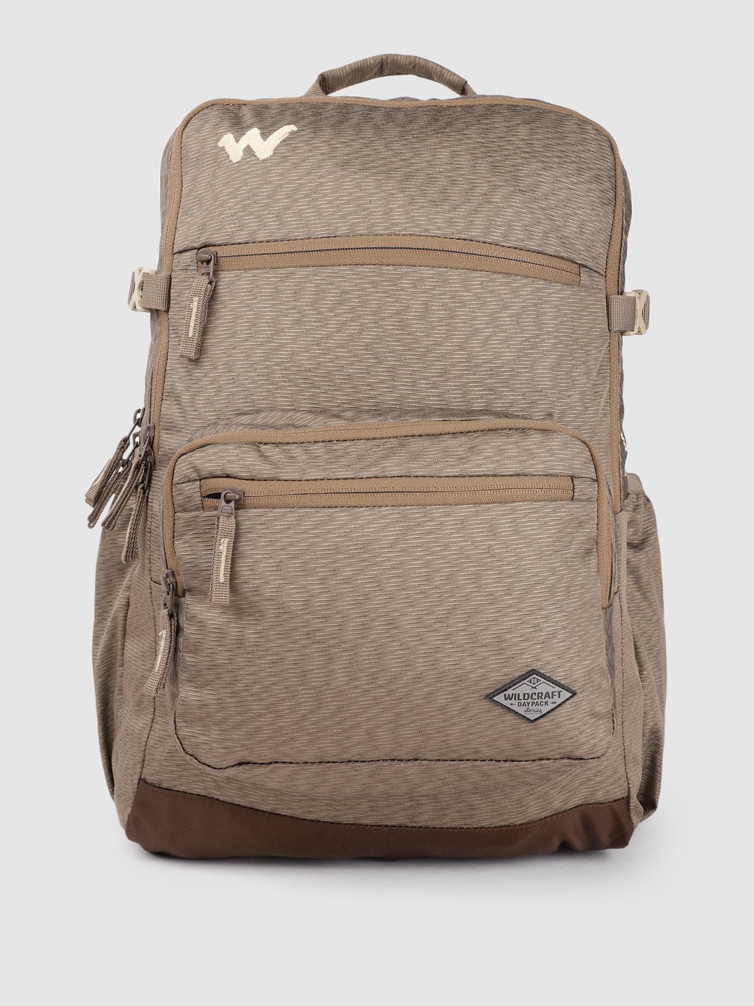 

Wildcraft Unisex Textured Evo 45 Backpack with Compression Straps, Brown