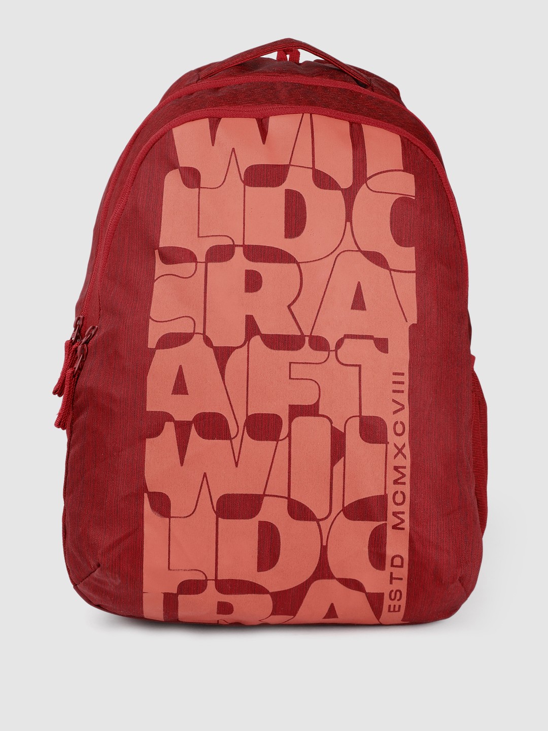 Wildcraft Unisex Blaze 35 Typography Printed Backpack, Red