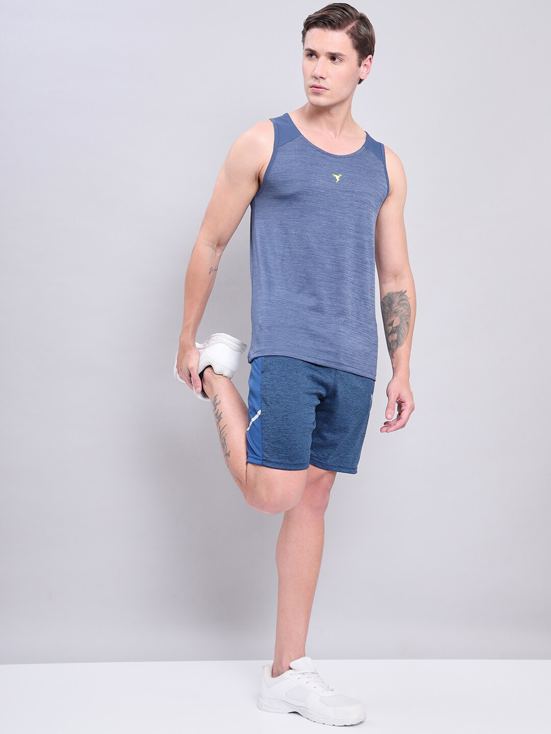 

Technosport Round Neck Rapid Dry Gym Innerwear Vest, Navy blue