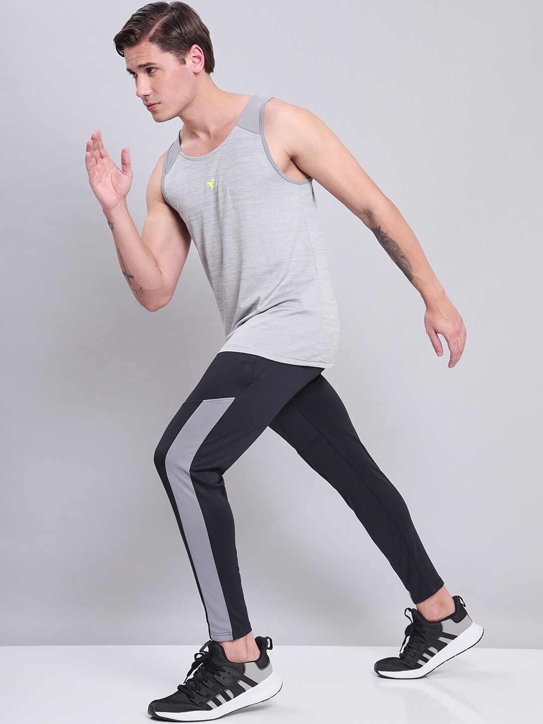 

Technosport Men Antimicrobial Innerwear Gym Vest, Grey
