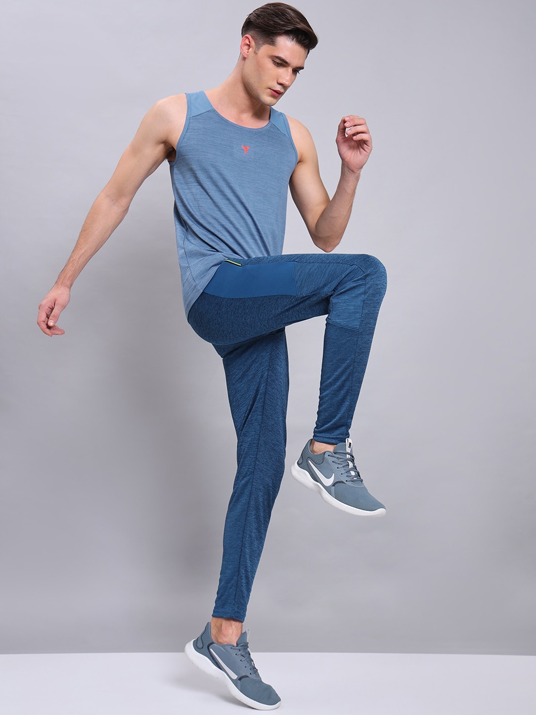 

Technosport Round Neck Antimicrobial Gym Innerwear Vests, Blue