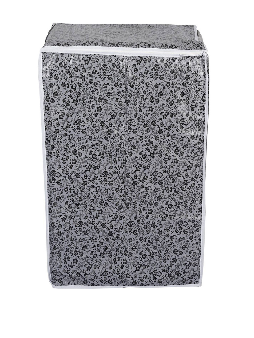

DALUCI Grey Printed Cotton Top Load Washing Machine Cover