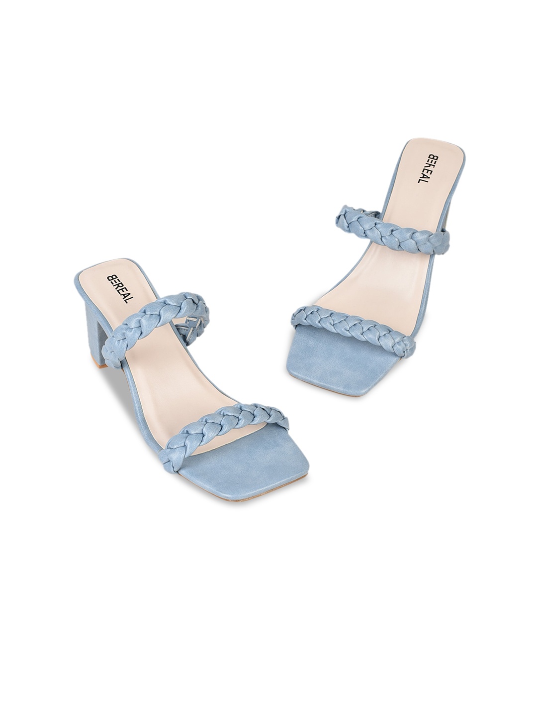 

BEREAL Braided Block Heels, Blue