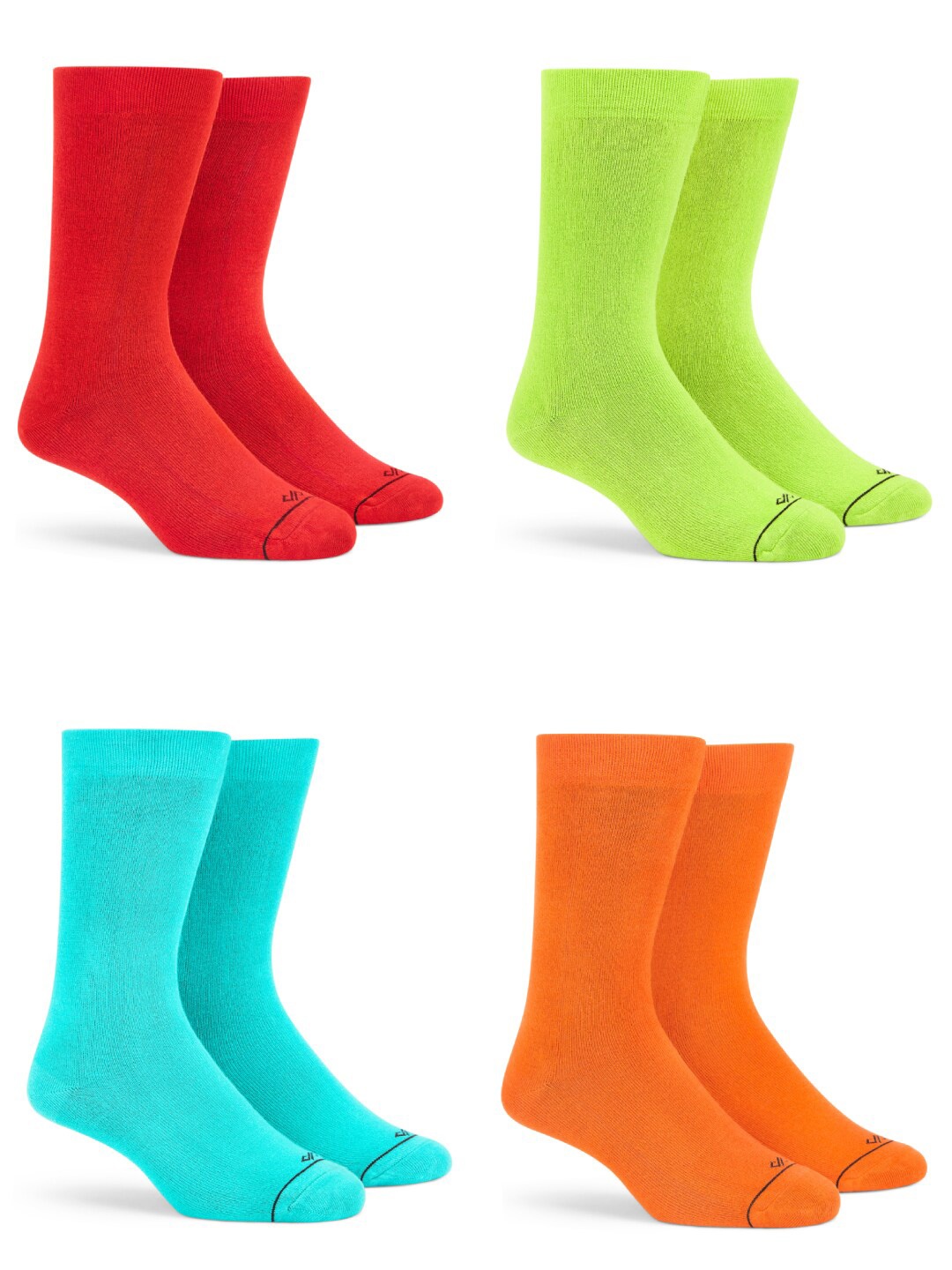 

Dynamocks Pack Of 4 Calf-Length Socks, Red