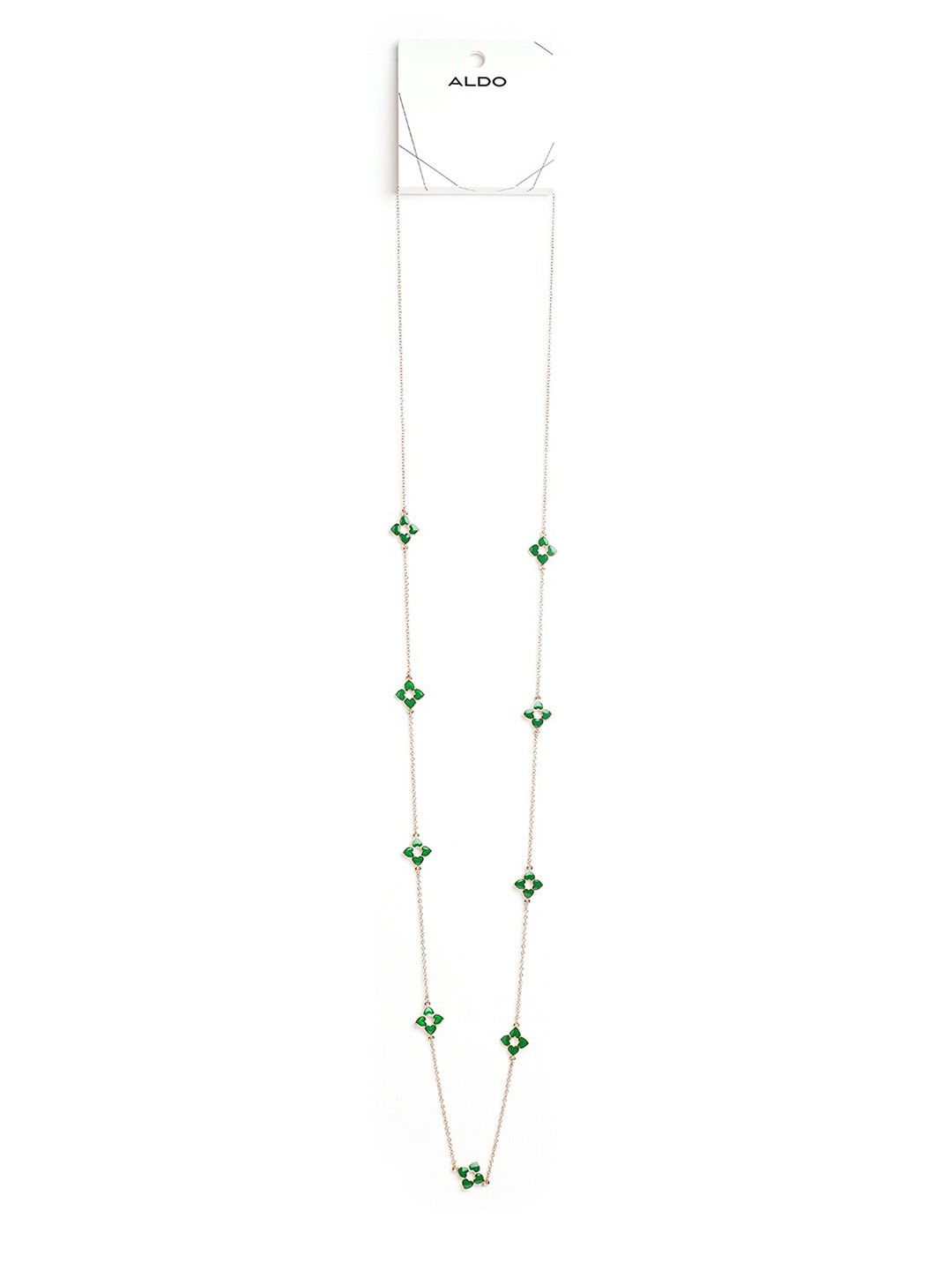 

ALDO Floral Design Minimal Necklace, Gold