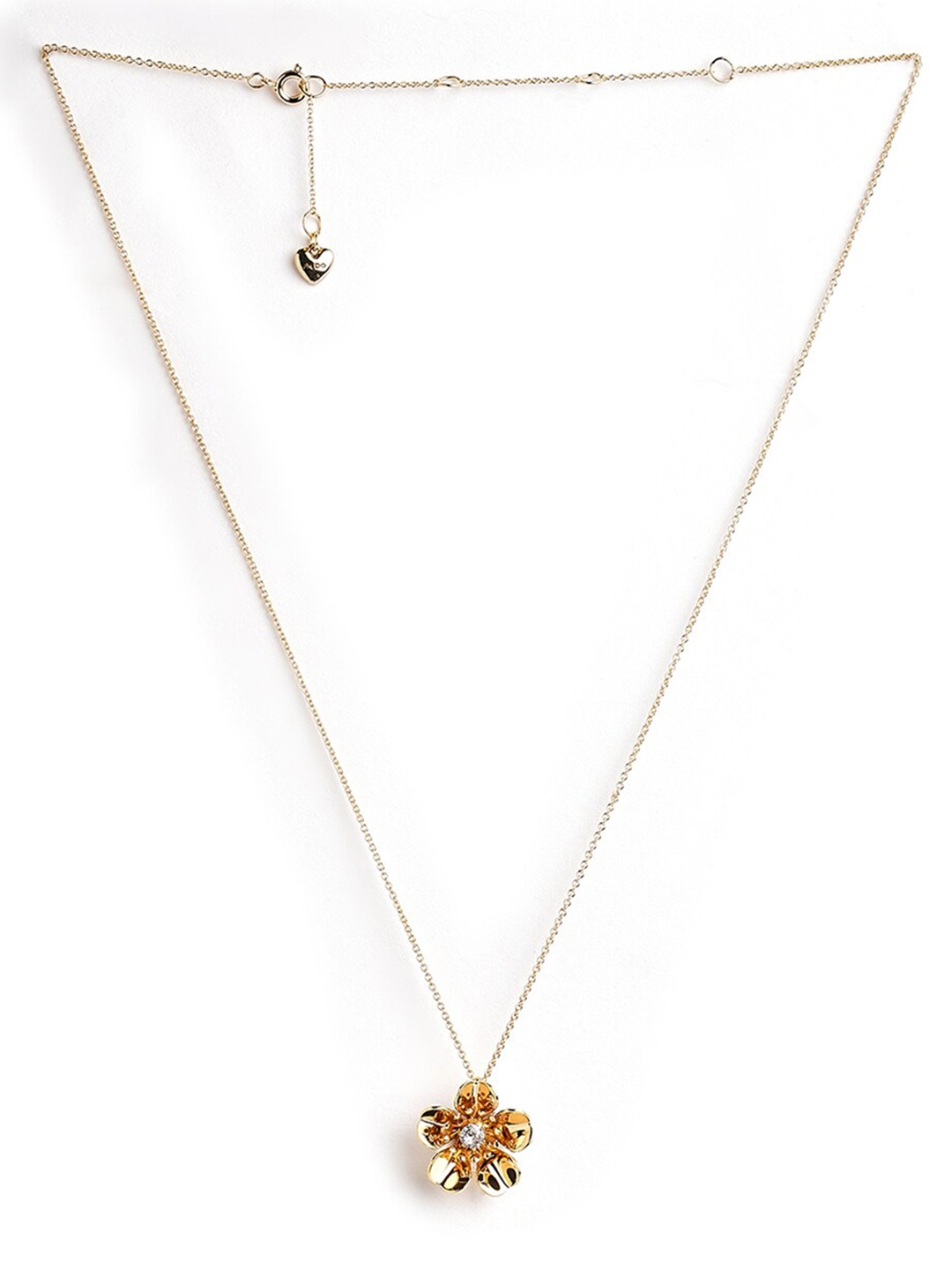 

ALDO Floral Design Minimal Necklace, Gold