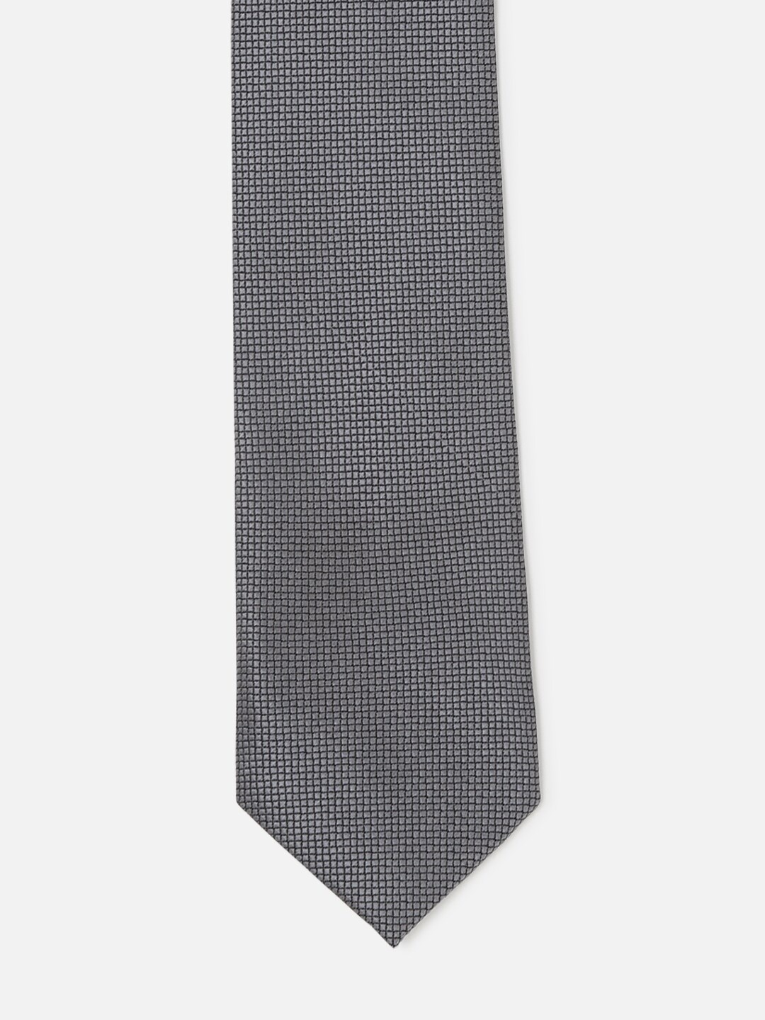 

Peter England Men Printed Formal Broad Tie, Grey