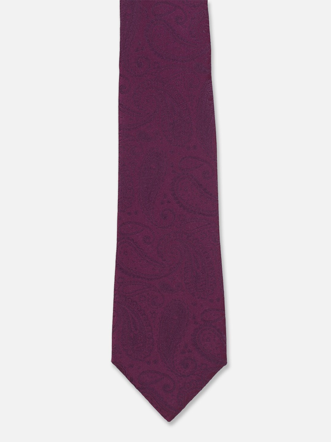 

Peter England Woven Design Broad Tie, Purple