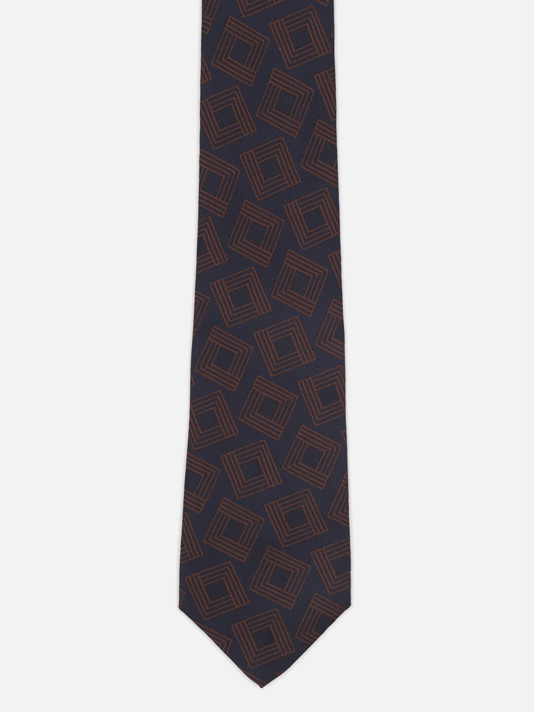 

Peter England Men Printed Broad Tie, Grey