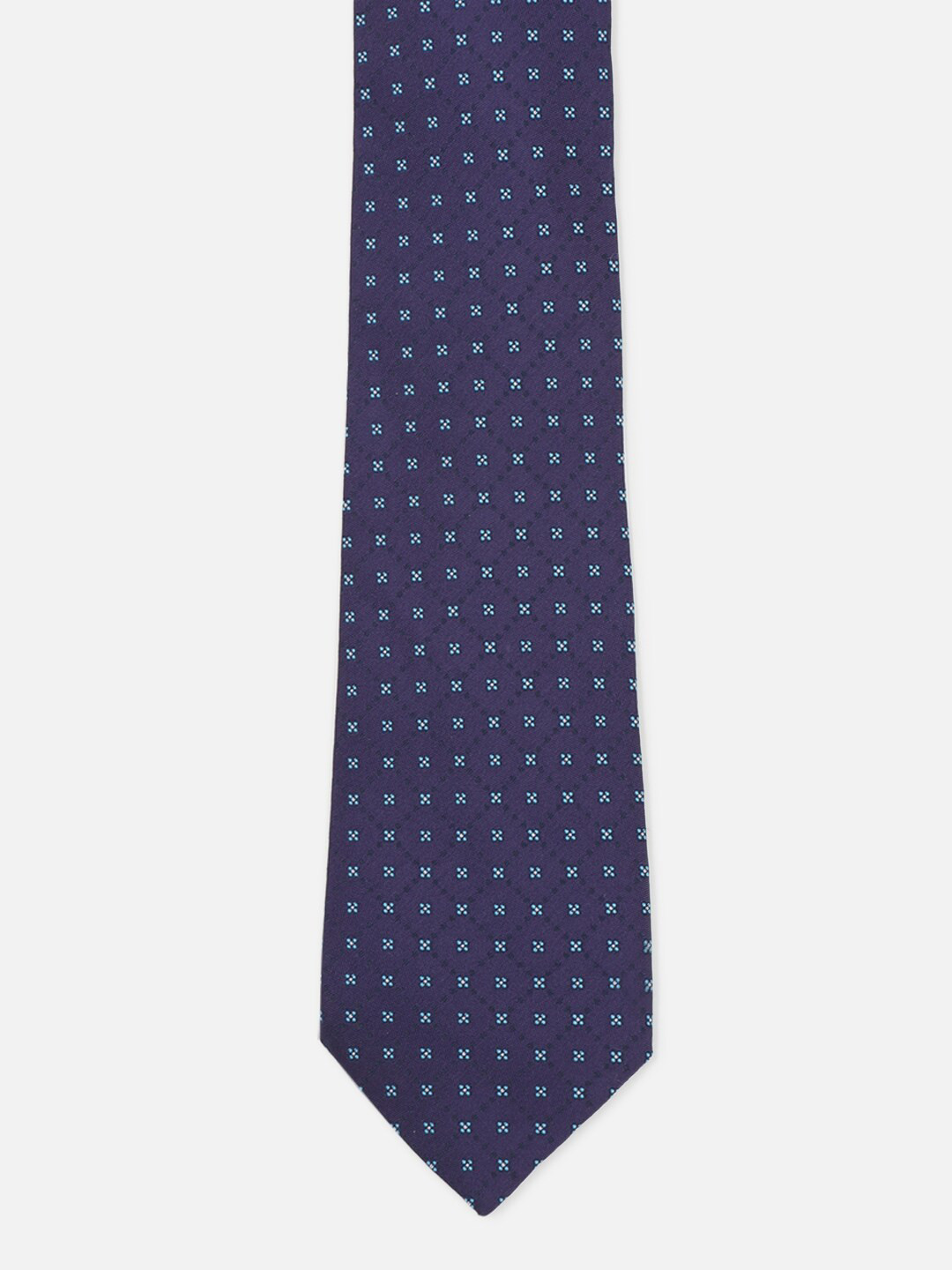 

Peter England Men Woven Design Formal Broad Tie, Navy blue