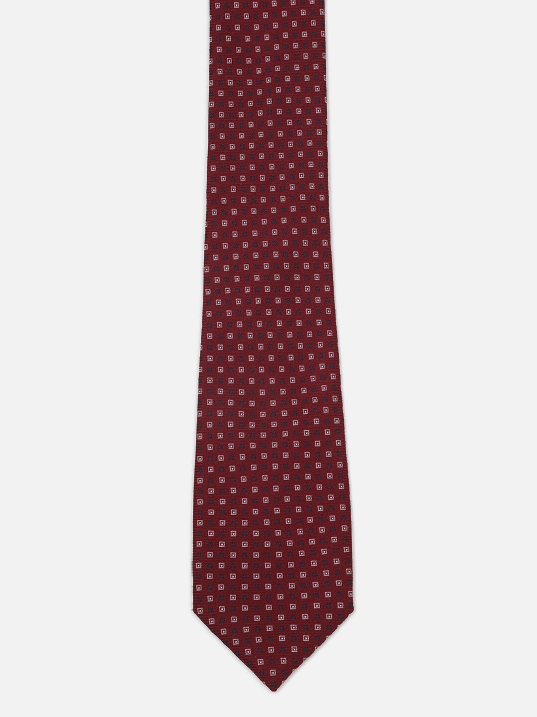 

Peter England Men Printed Broad Tie, Maroon