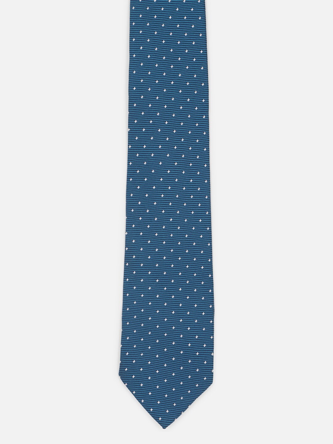 

Peter England Men Woven Design Broad Tie, Blue