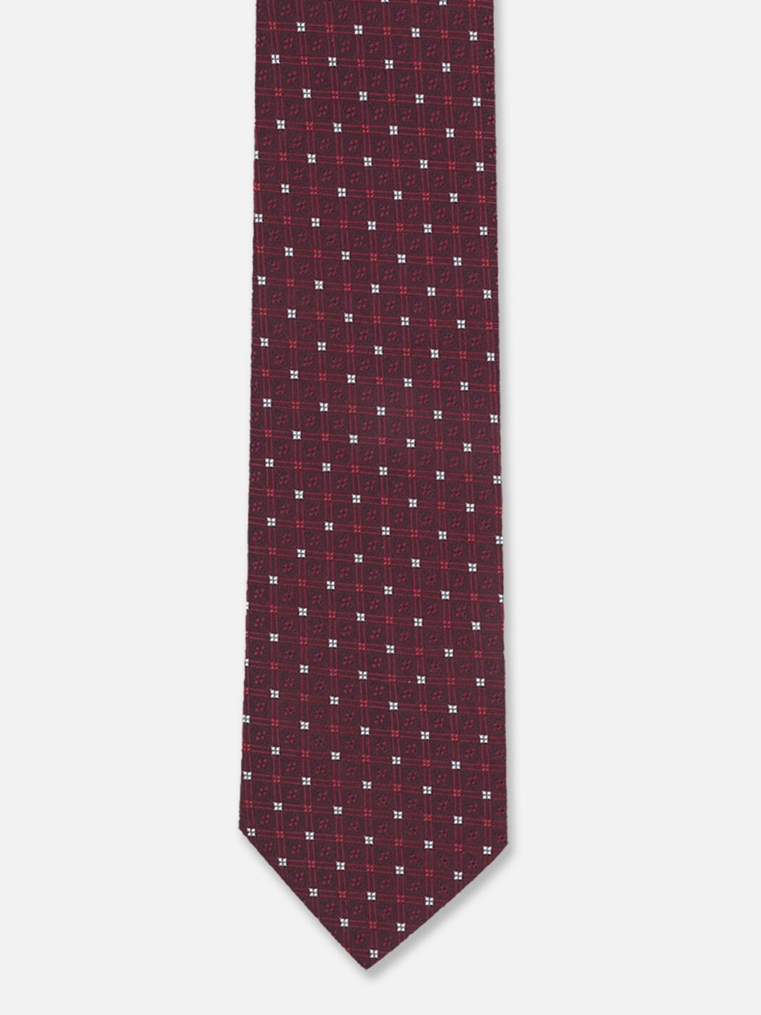 

Peter England Men Printed Broad Tie, Maroon