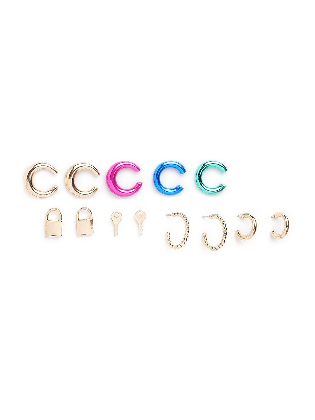 

ALDO Set of 6 Gold-Plated Contemporary Earrings