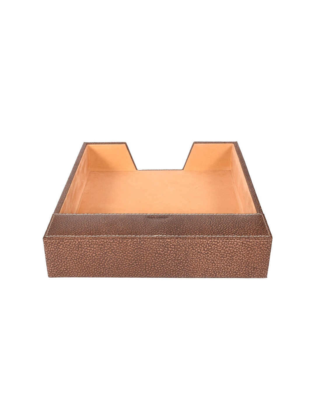

Sassora Genuine leather &Wood Desk Accessories, Brown