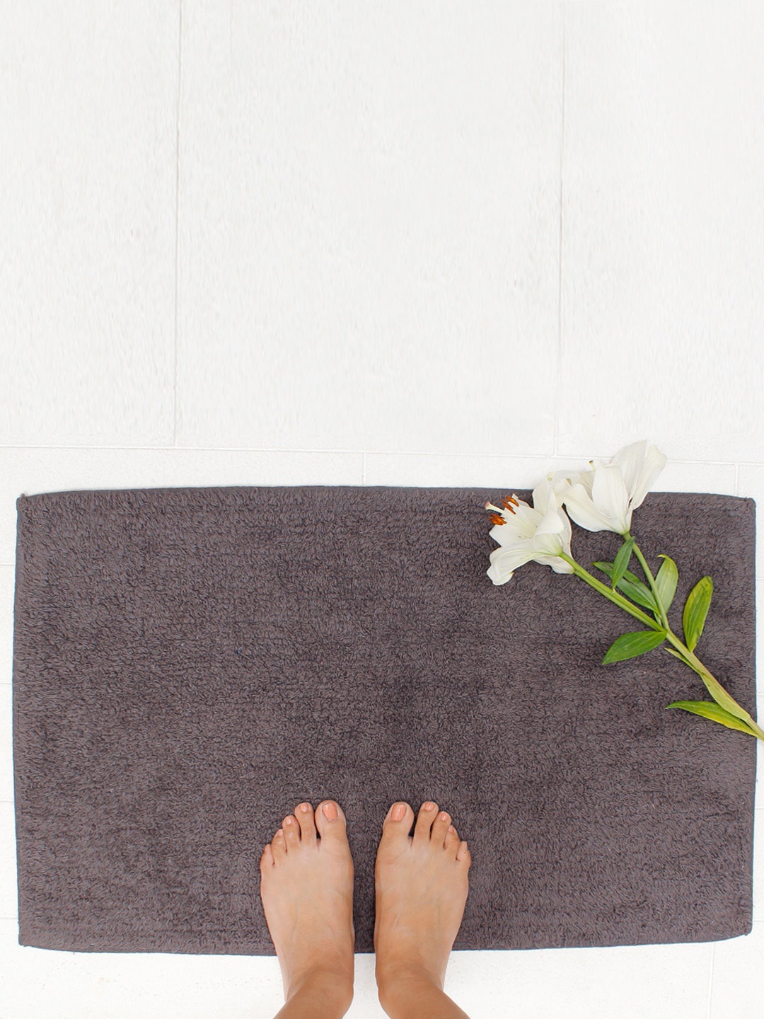 

AVI Living Charcoal-Grey 1100 GSM Pure Cotton Reversible Bath Mat
