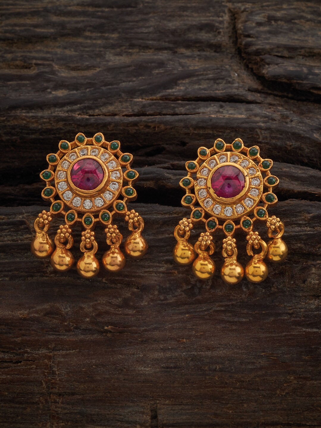 

Kushal's Fashion Jewellery Gold-Plated Contemporary Drop Earrings