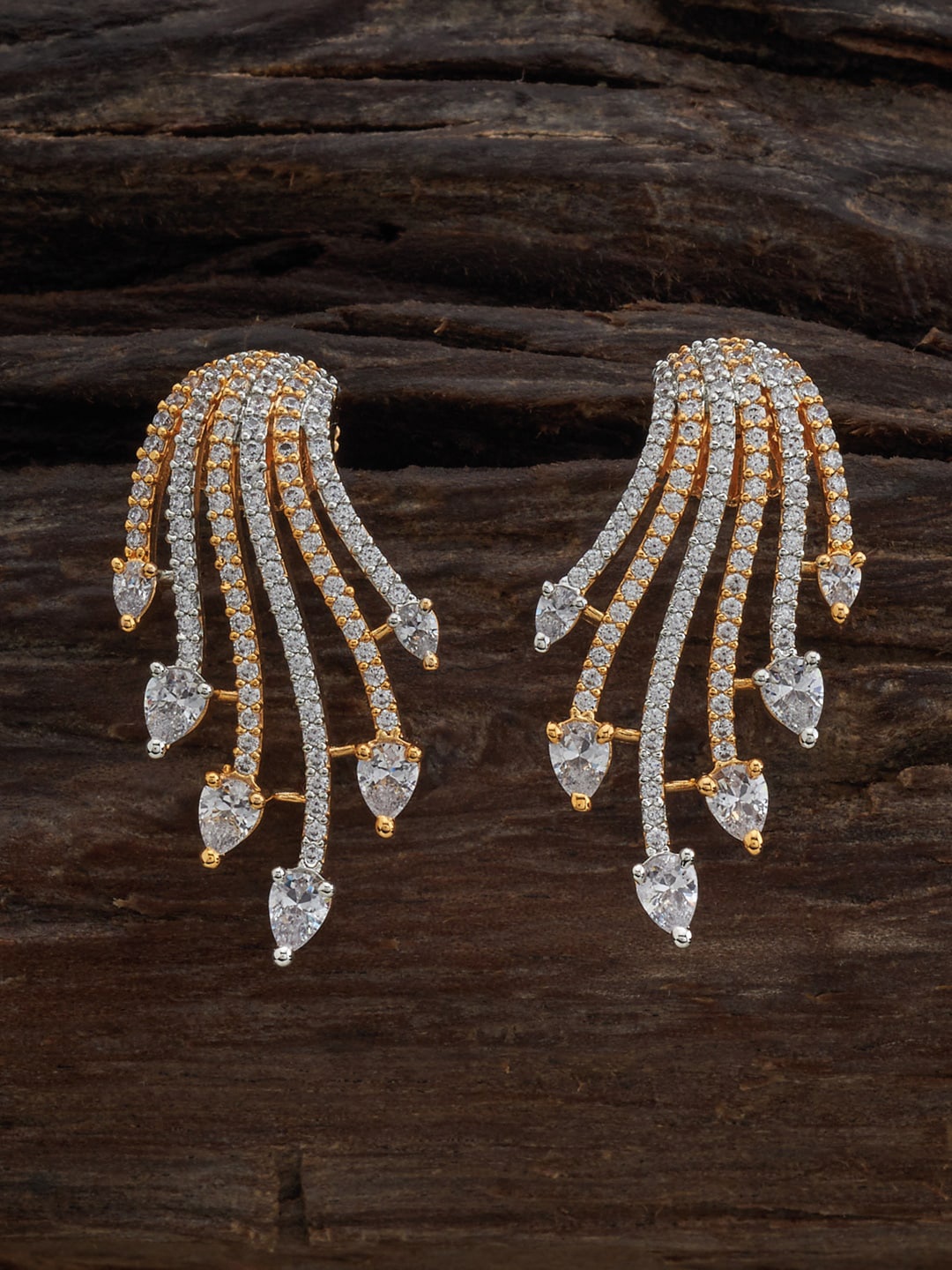 

Kushal's Fashion Jewellery Rose Gold-Plated Contemporary Drop Earrings