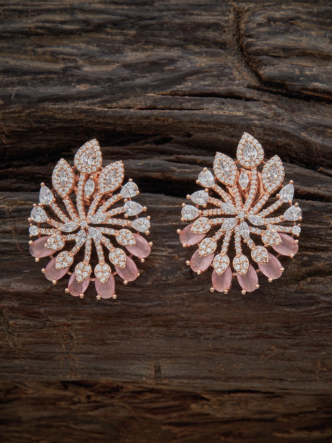 

Kushal's Fashion Jewellery Rose Gold-Plated Contemporary Studs Earrings