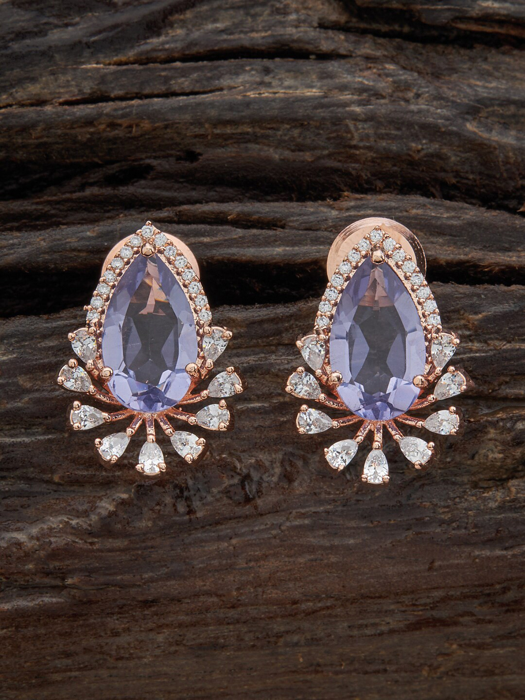 

Kushal's Fashion Jewellery Rose Gold-Plated Contemporary Studs Earrings