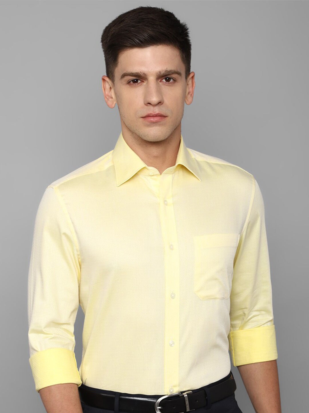 

Louis Philippe Slim Fit Pure Cotton Formal Shirt, Yellow