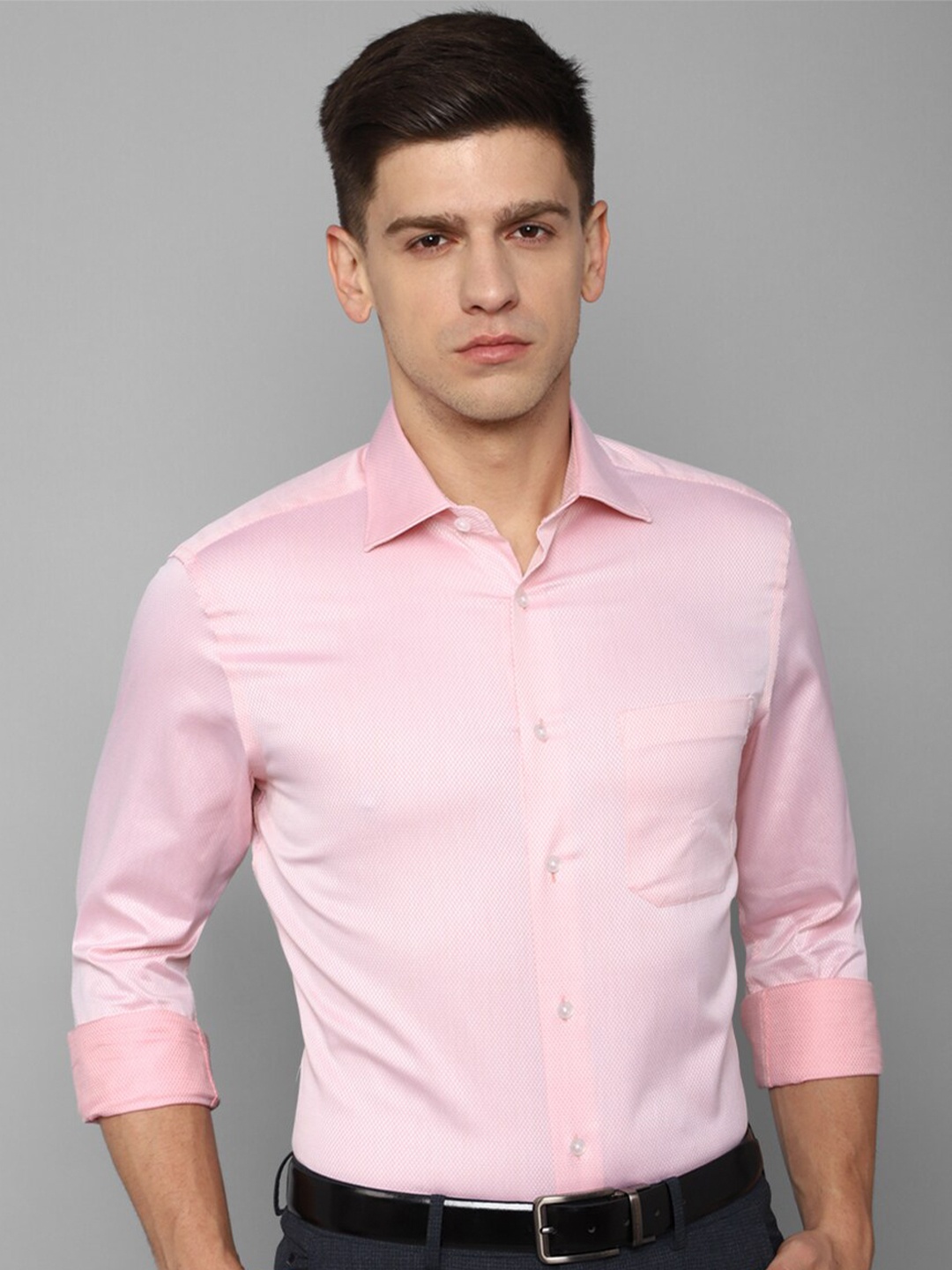 

Louis Philippe Gods & Kings Slim Fit Giza Cotton Formal Shirt, Pink