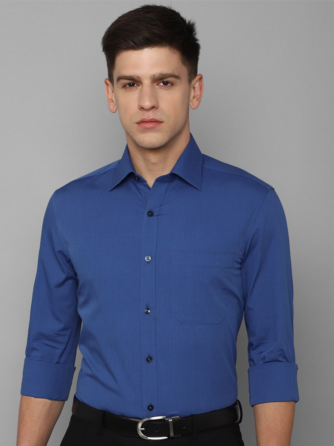 

Louis Philippe Slim Fit Pure Cotton Formal Shirt, Blue