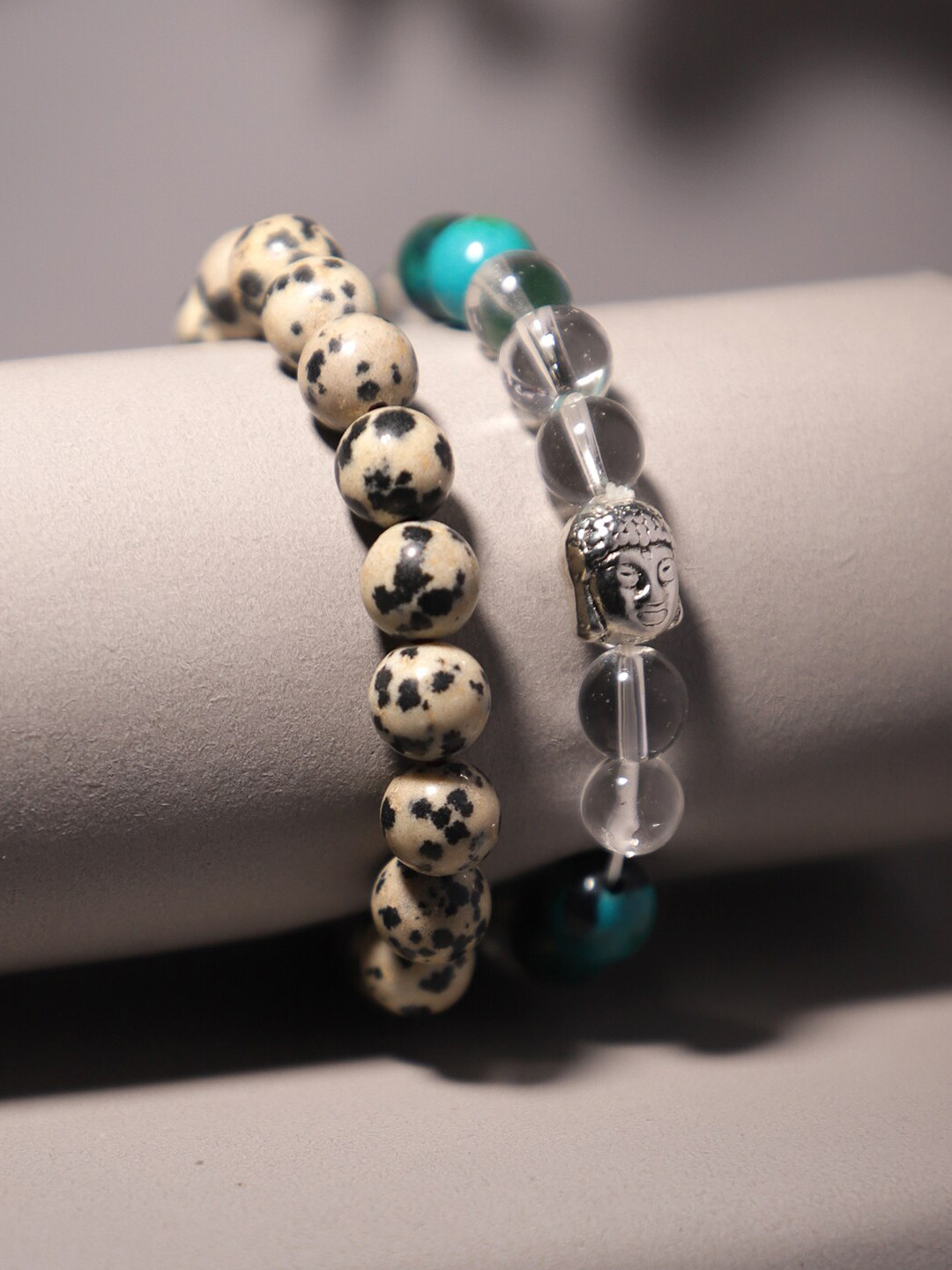 

TAG 7 Set Of 2 Crystals Bracelet, Cream