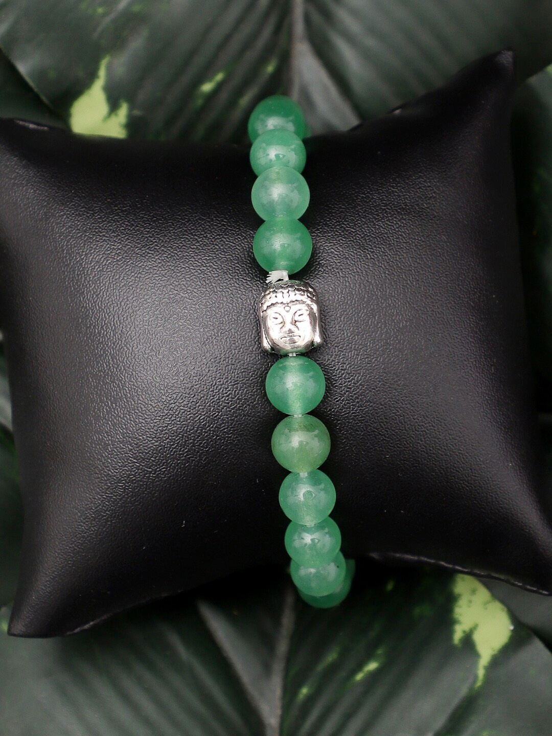 

TAG 7 Artificial Beads Natural Stone Bracelet, Green