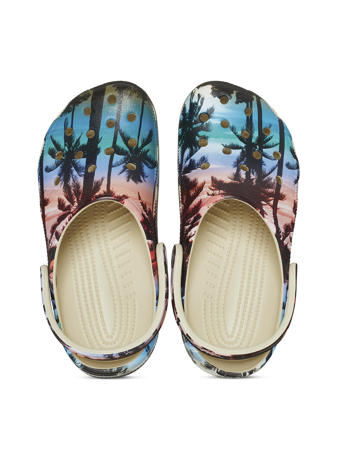 

Crocs Tropical Printed Croslite Clogs, Blue