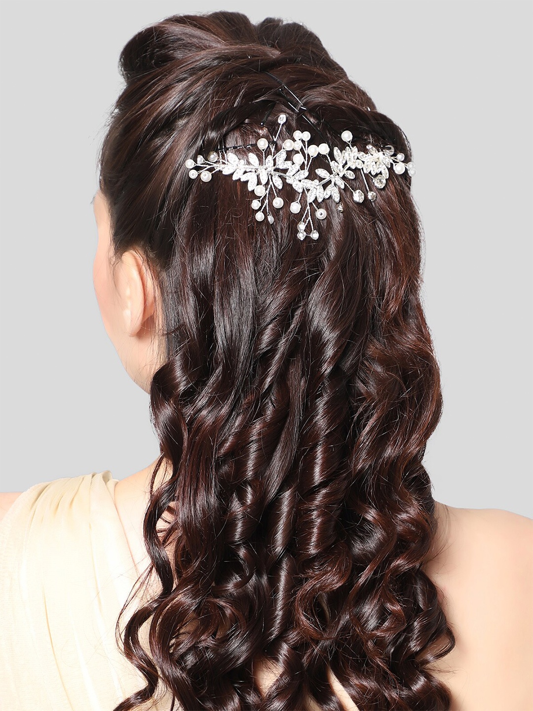 

AQUASTREET Women Embellished Tiara, Silver