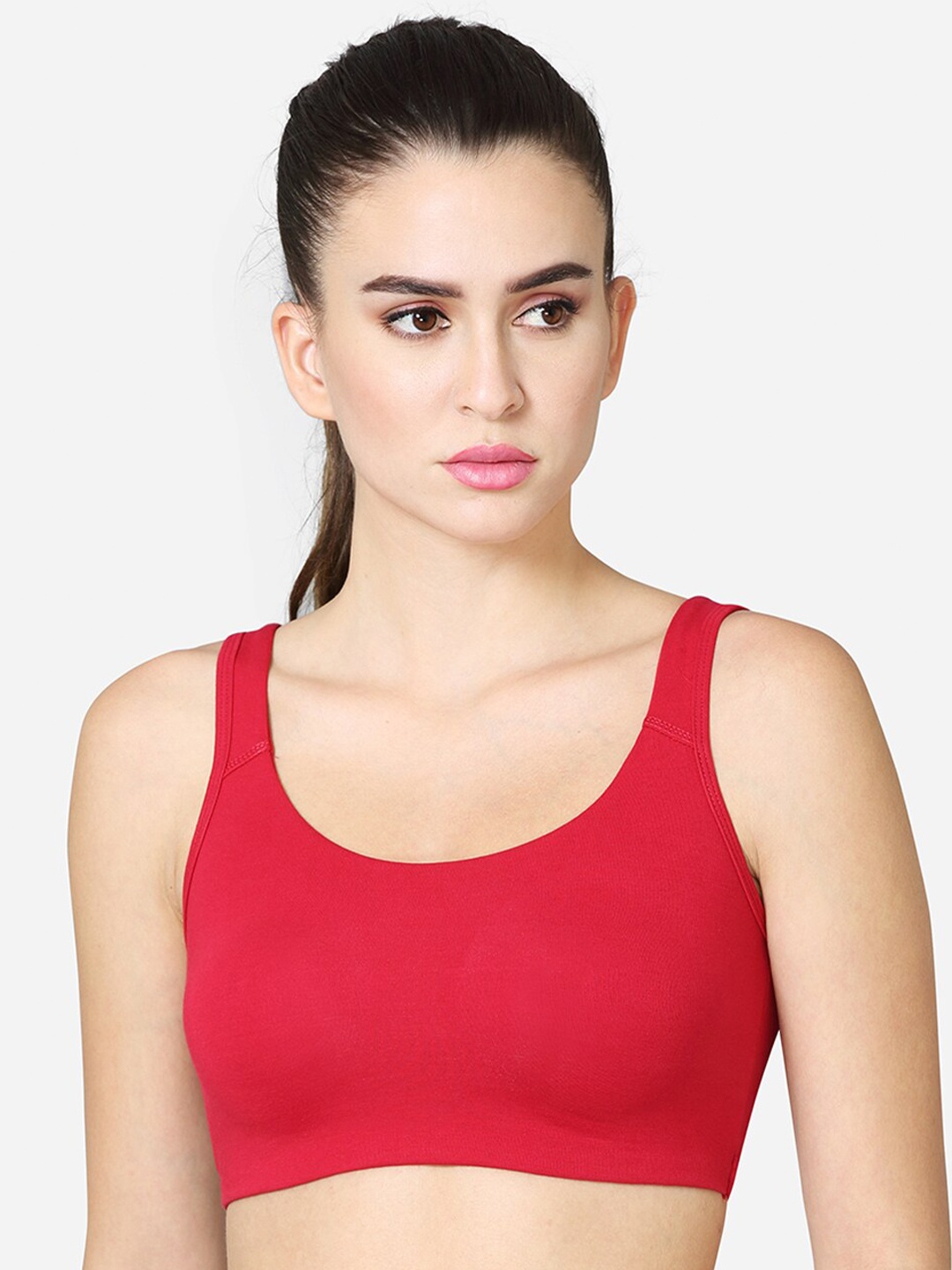 

VStar Non Padded Medium Coverage Super Support Workout Bra, Red