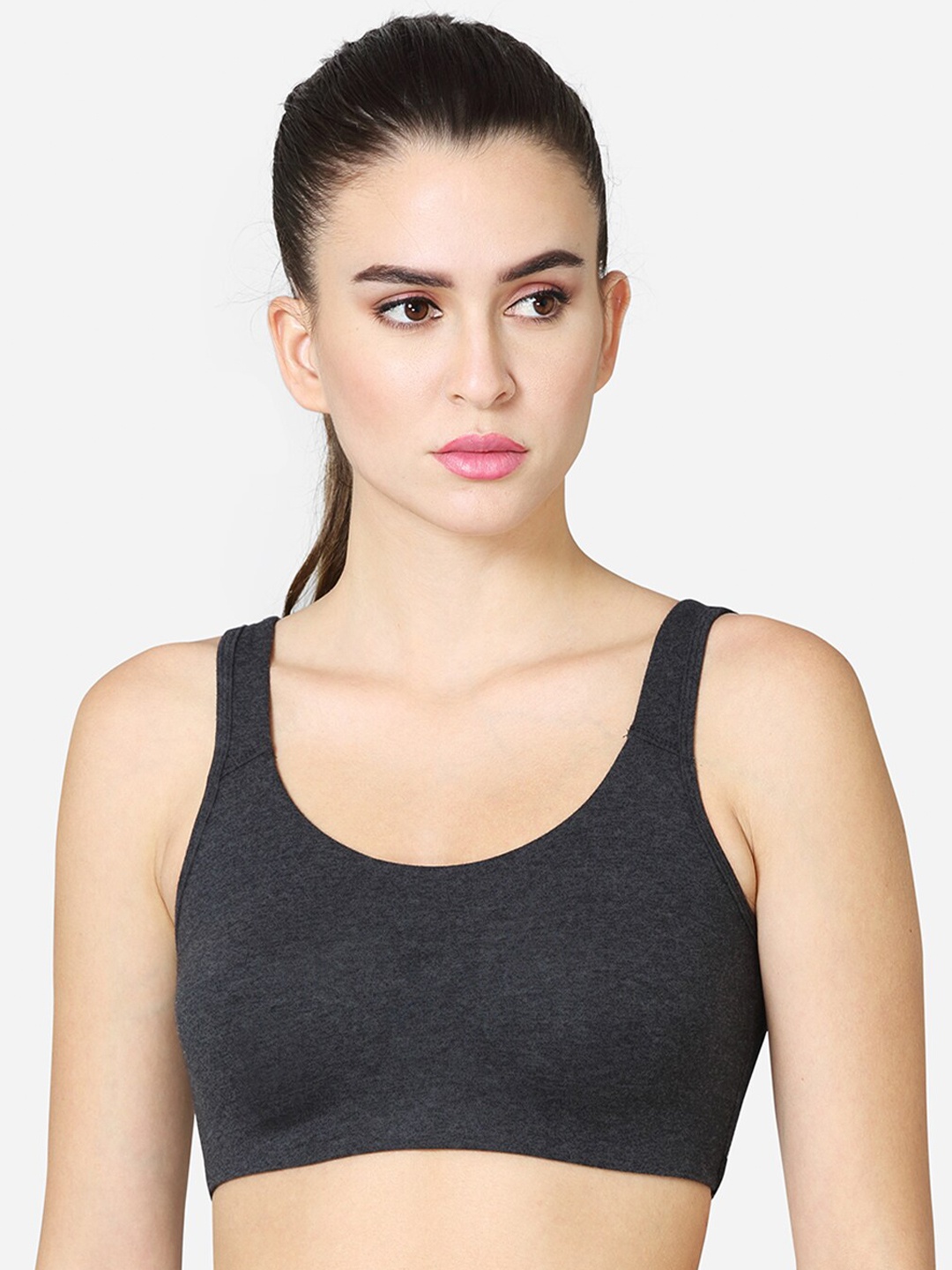 

VStar Non Padded Medium Coverage Super Support Workout Bra, Charcoal