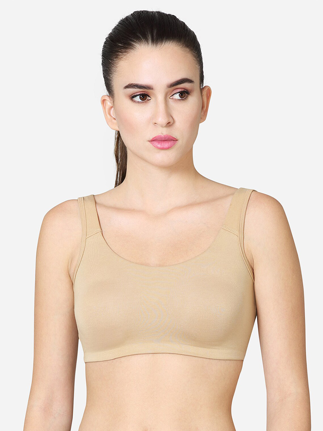

VStar Non-Padded Non-Wired All Day Comfort Medium Coverage Sports Bra, Beige