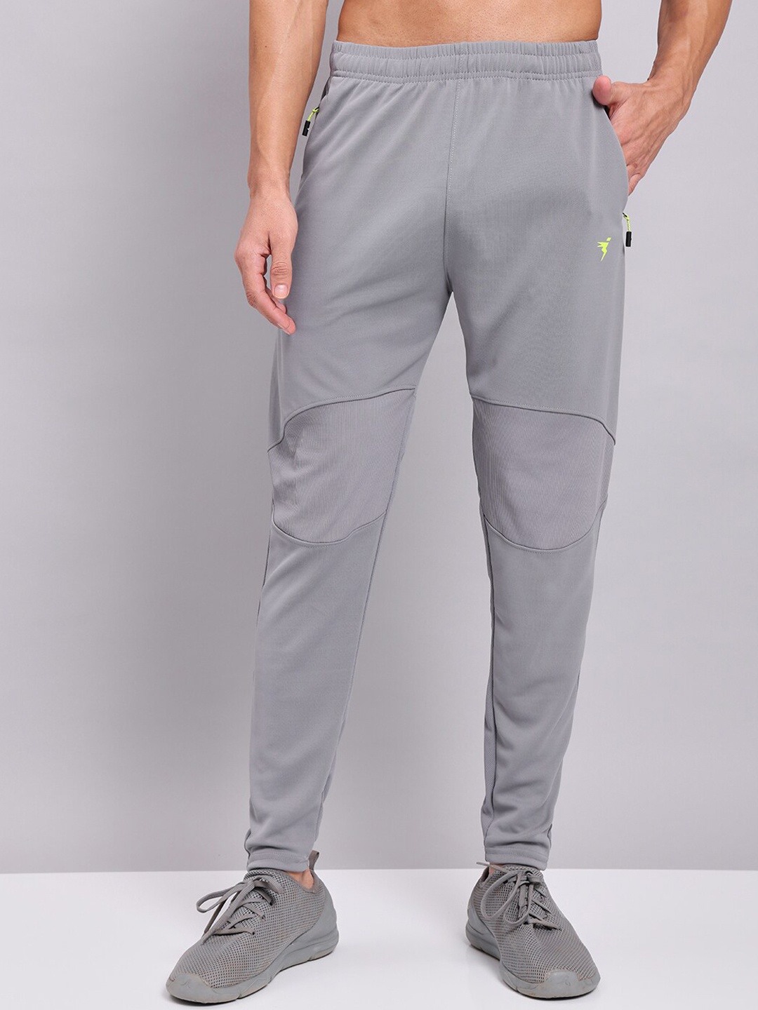 

Technosport Men Slim Fit Anti Microbial Track Pants, Grey