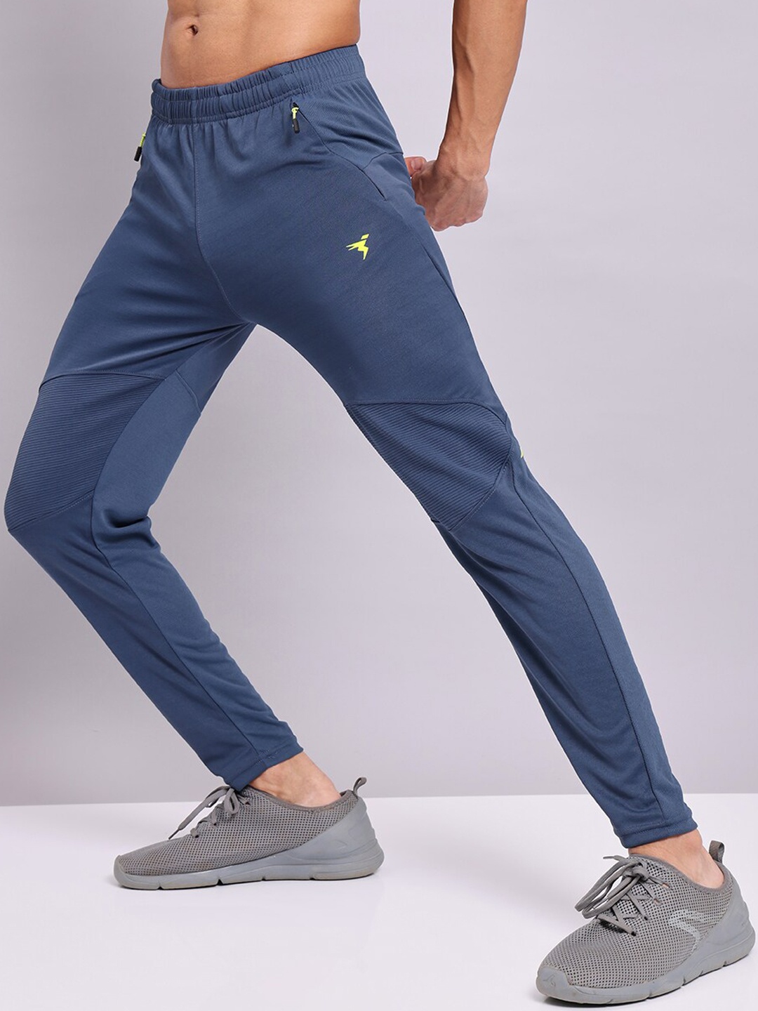 

Technosport Men Slim Fit Anti Microbial Track Pants, Blue
