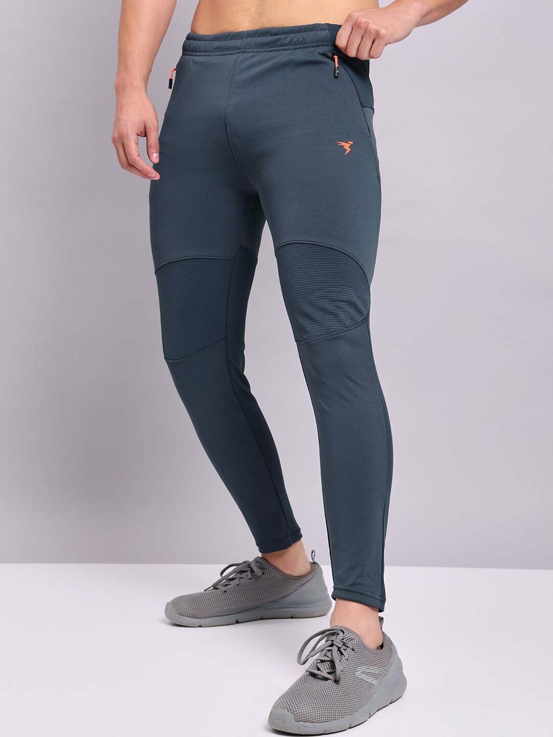 

Technosport Men Slim Fit Anti Microbial Track Pants, Charcoal