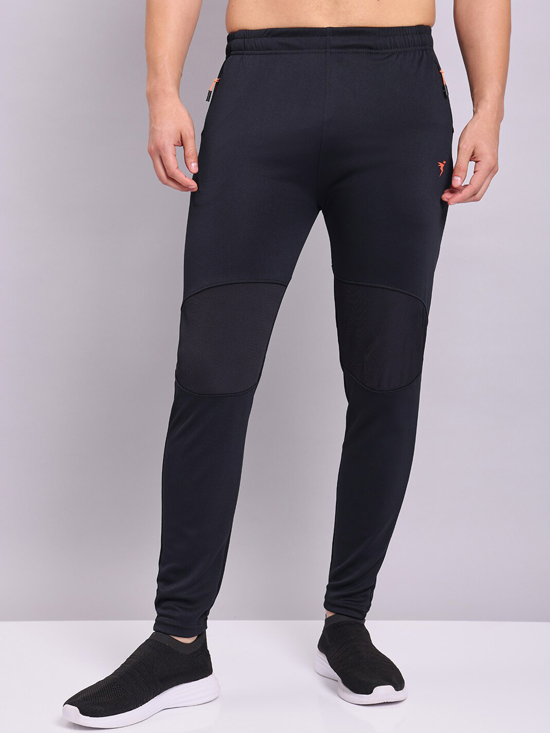 

Technosport Men Slim Fit Anti Microbial Track Pants, Black