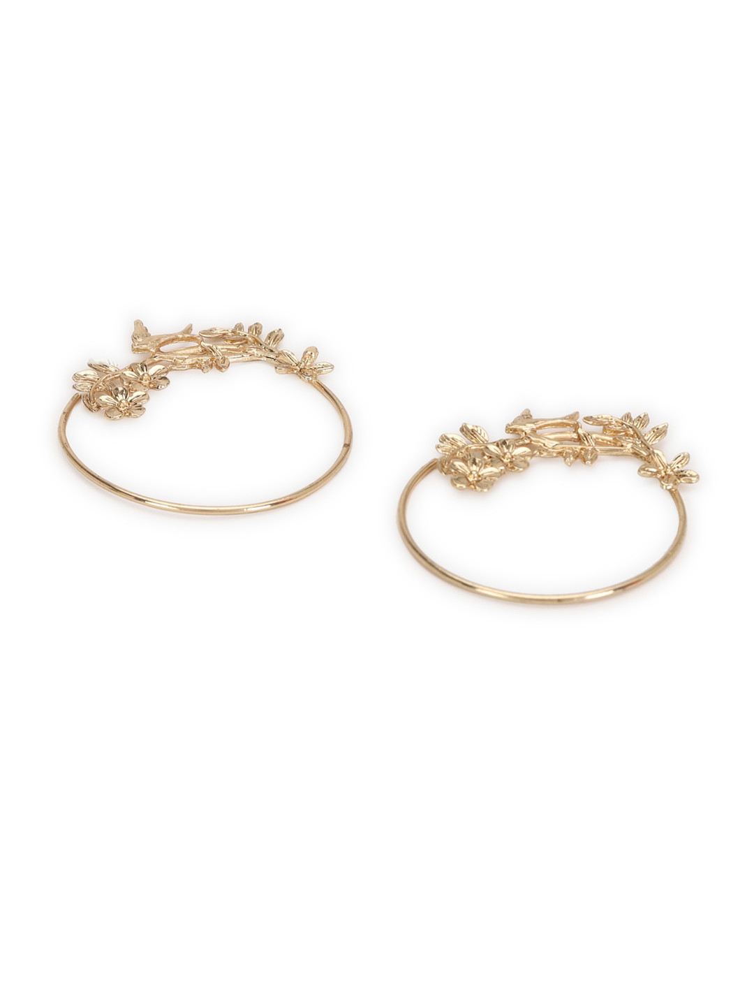 

FOREVER 21 Metal Circular Hoop Earrings, Gold