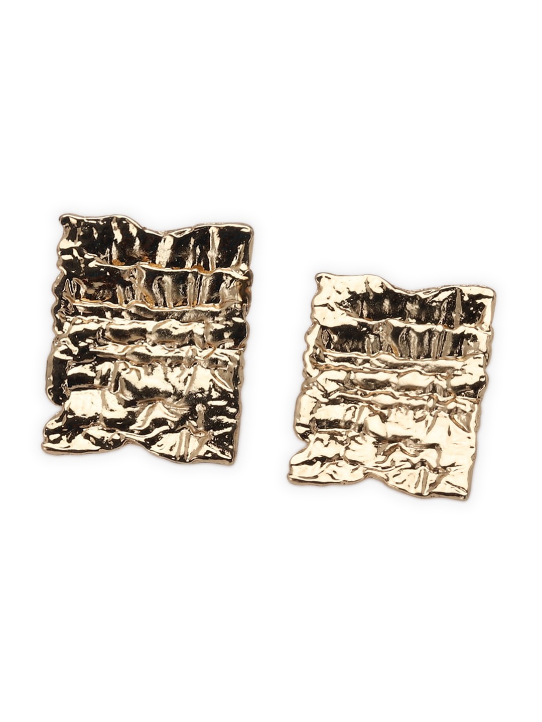 

FOREVER 21 Gold-Plated Contemporary Studs Earrings