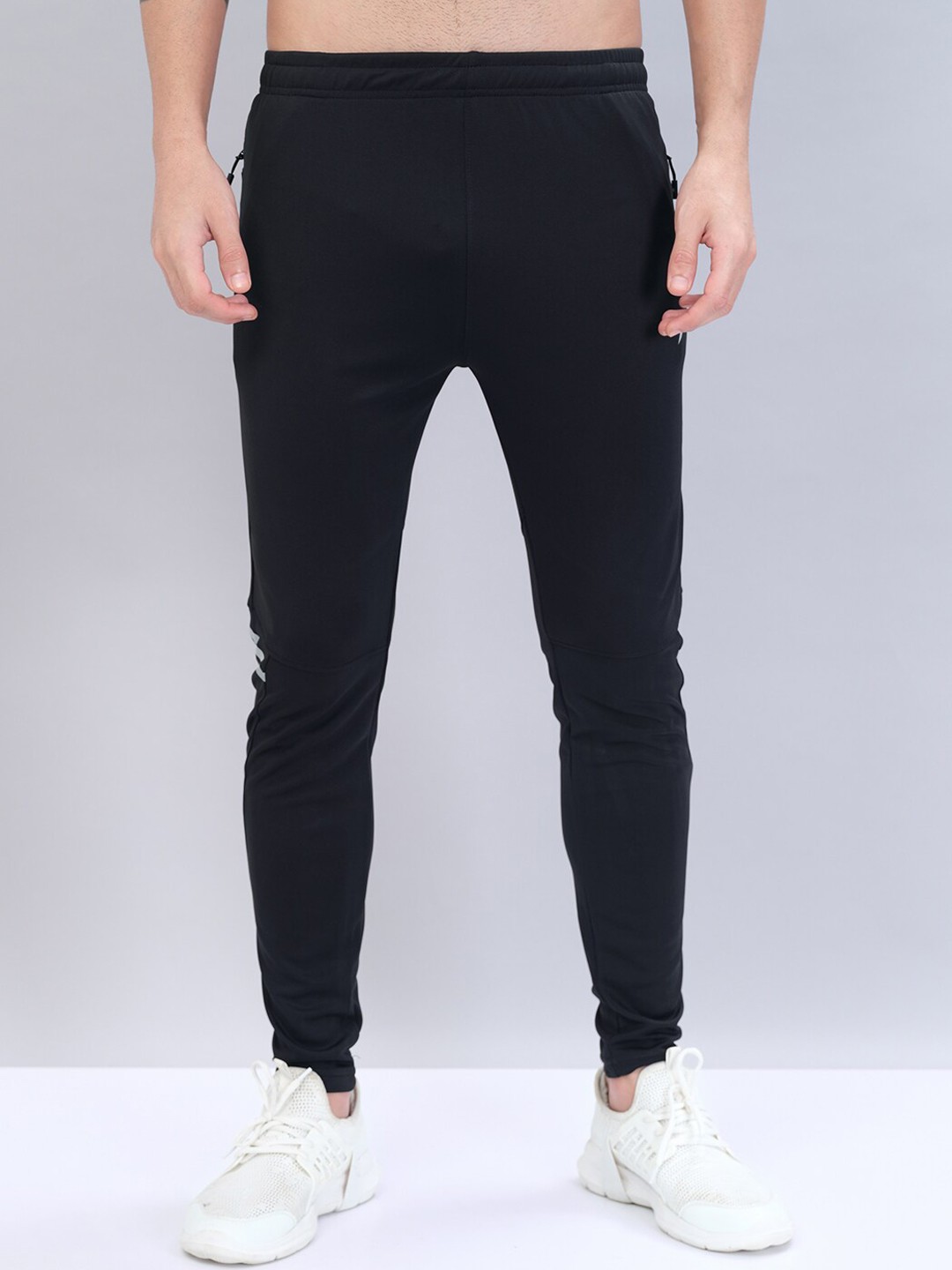 

Technosport Men Active Slim Fit Track Pants with Rapid Dry Technology, Black